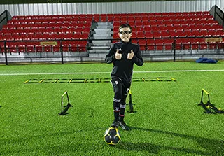 boy with black glasses